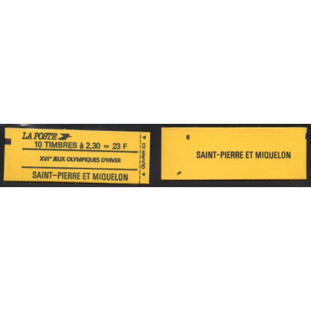 Timbre Saint Pierre et miquelon Carnet C518 Marianne du Bicentenaire neuf ** 1990