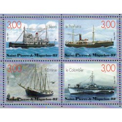 Timbre Saint Pierre et Miquelon 696-699 Bateaux neuf ** 1999