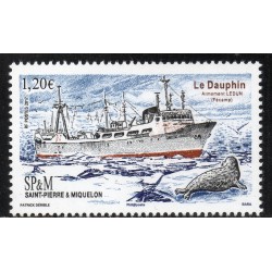 Timbre Saint Pierre et Miquelon 1178 Chalutier Le Dauphin neuf ** 2017