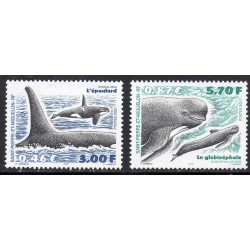 Timbre Saint Pierre et Miquelon 738-739 Cétacés neuf ** 2001