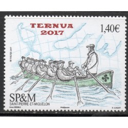 Timbre Saint Pierre et Miquelon 1189 Ternua trainière neuf ** 2017