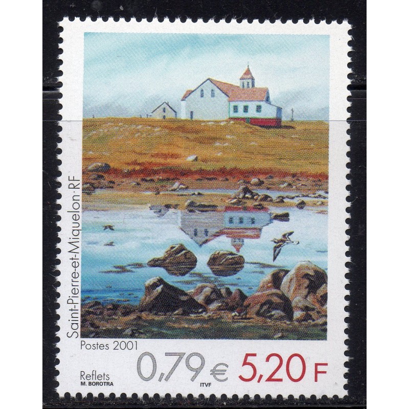 Timbre Saint Pierre et Miquelon 743 Reflets par Borotra neuf ** 2001