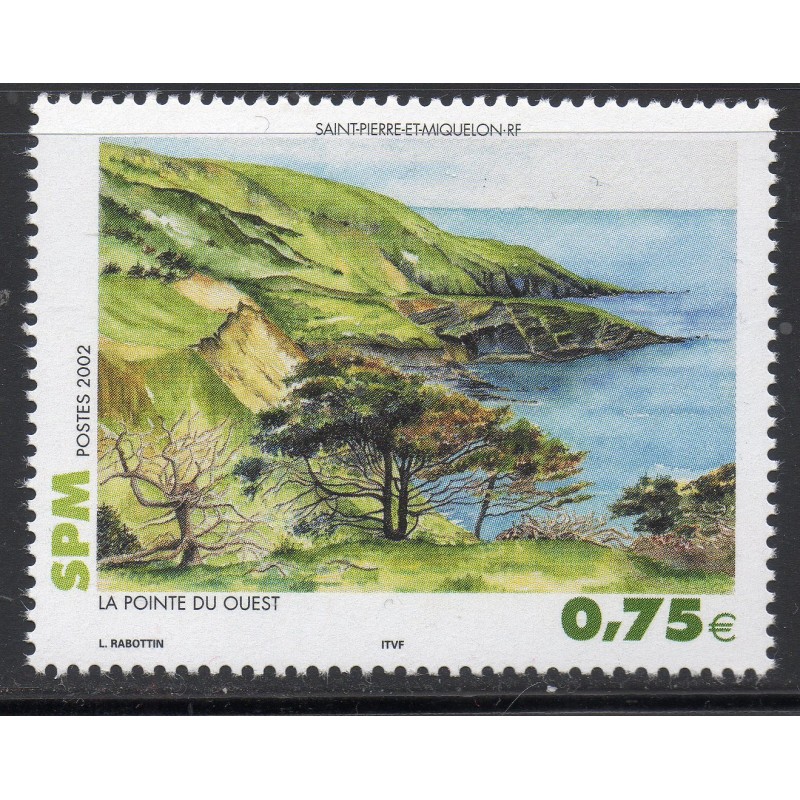 Timbre Saint Pierre et Miquelon 780 Pointe du Ouest neuf ** 2002