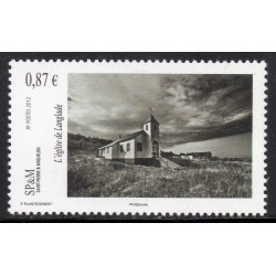 Timbre Saint Pierre et Miquelon 1033 Eglise de Langlade neuf ** 2012