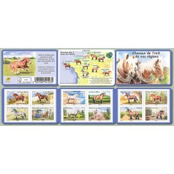 Carnet Commemoratif Yvert No BC813 Les chevaux de trait