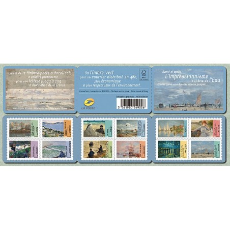 Carnet Commemoratif Yvert No BC825 l'impressionisme