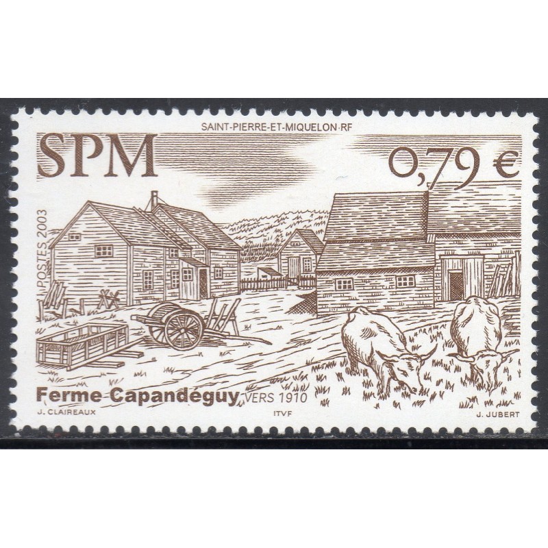 Timbre Saint Pierre et Miquelon 792 Ferme de Capandéguy neuf ** 2003