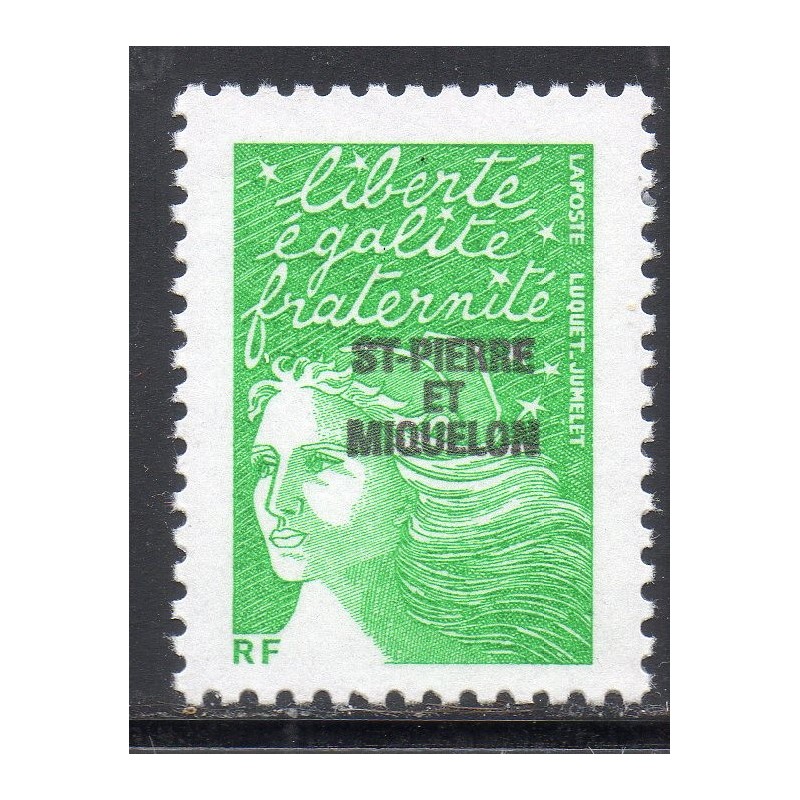 Timbre Saint Pierre et Miquelon 793 Marianne de Luquet neuf ** 2003 Timbre Saint Pierre et Miquelon 793 Marianne de Luquet neuf ** 2003