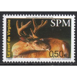 Timbre Saint Pierre et Miquelon 799 Le cerf de Virginie neuf ** 2003