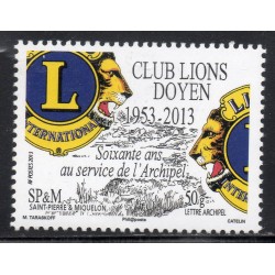 Timbre Saint Pierre et Miquelon 1088 Club Lions Doyen neuf ** 2013
