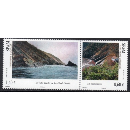 Timbre Saint Pierre et Miquelon 1109-1110 Les Voiles Blanches neufs ** 2014