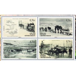 Timbres Saint Pierre et Miquelon 1128-1131 Attelages divers neuf s** 2015