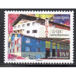 Timbre Saint Pierre et Miquelon 1132 Le GHC Caserne Renaissance neuf ** 2015