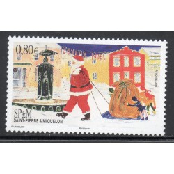 Timbre Saint Pierre et Miquelon 1147 Père Noël neuf ** 2015