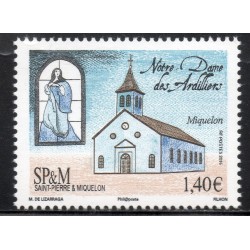 Timbre Saint Pierre et Miquelon 1157 Notre Dame des Ardilliers neuf ** 2016