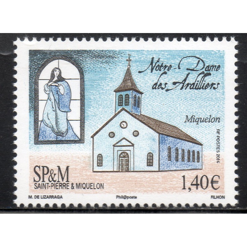Timbre Saint Pierre et Miquelon 1157 Notre Dame des Ardilliers neuf ** 2016