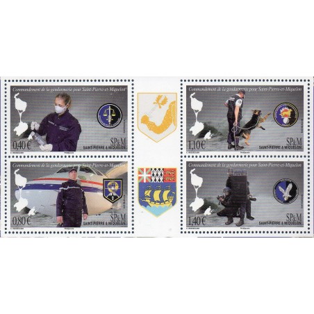 Timbres Saint Pierre et Miquelon 1159-1162 La Gendarmerie Nationale neufs ** 2016