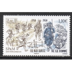 Timbre Saint Pierre et Miquelon 1172 Bataille de la Somme neuf ** 2016