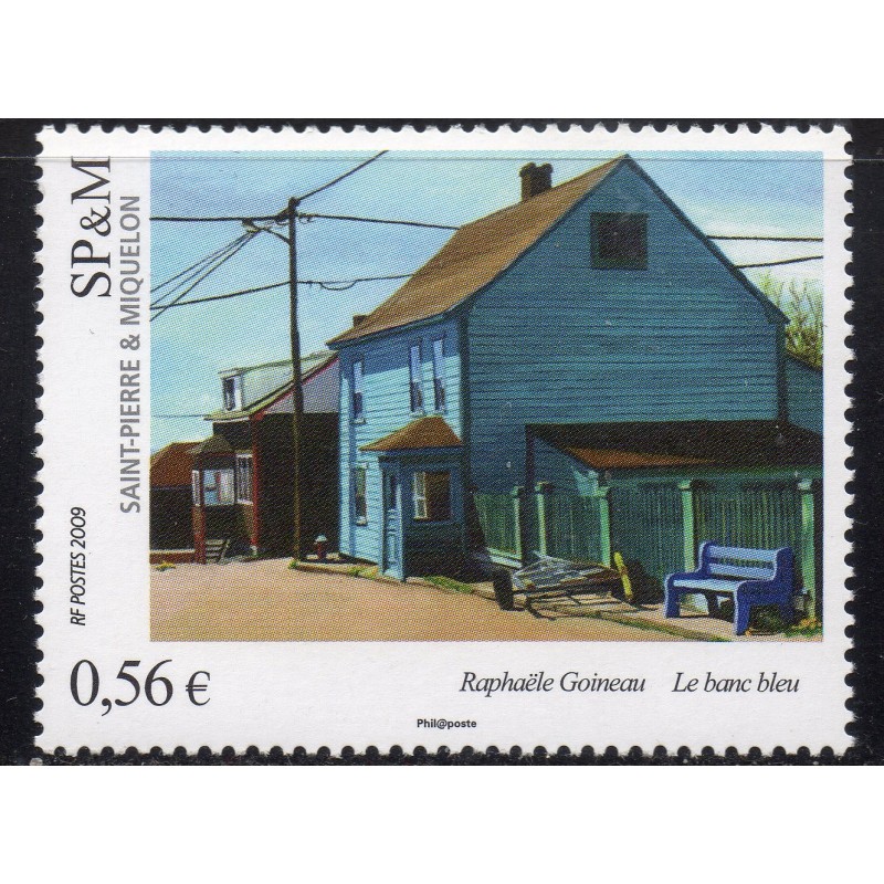 Timbre Saint Pierre et Miquelon 952 Le Banc Bleu de Raphael Goineau neuf ** 2009