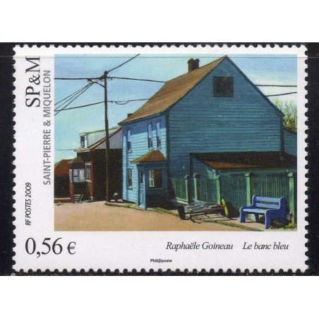 Timbre Saint Pierre et Miquelon 952 Le Banc Bleu de Raphael Goineau neuf ** 2009