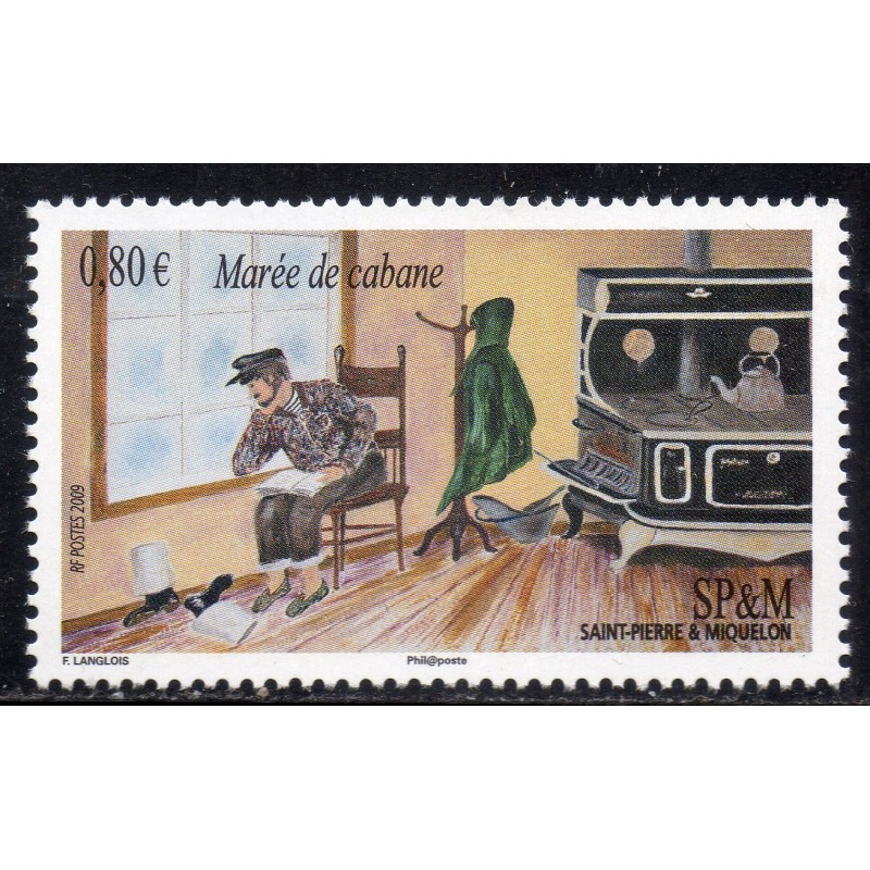 Timbre Saint Pierre et Miquelon 959 Marée de cabane neuf ** 2009