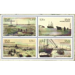 Timbres Saint Pierre et Miquelon 961-964 Le port de Saint pierre  neufs ** 2009