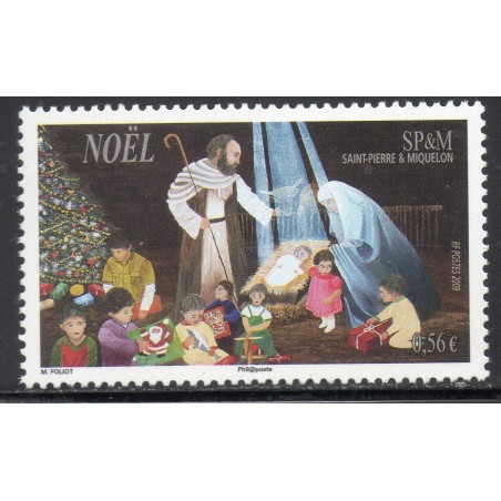 Timbre Saint Pierre et Miquelon 965 Noël neuf ** 2009