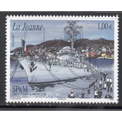 Timbre Saint Pierre et Miquelon 978 Navire Jeanne d'Arc neuf ** 2010