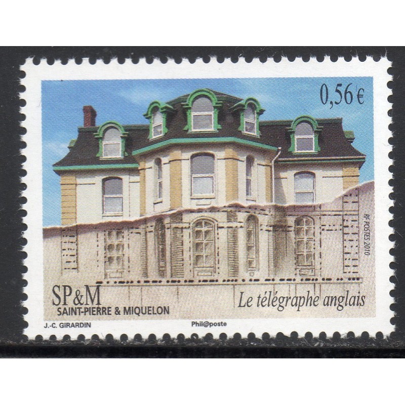 Timbre Saint Pierre et Miquelon 980 Le télégraphe Anglais neuf ** 2010