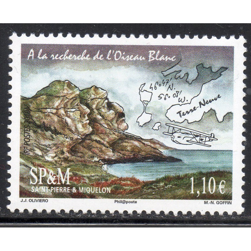 Timbre Saint Pierre et Miquelon 983 Oiseau blanc neuf ** 2010