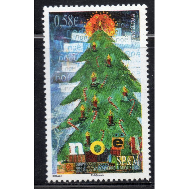 Timbre Saint Pierre et Miquelon 990 Noël neuf ** 2010