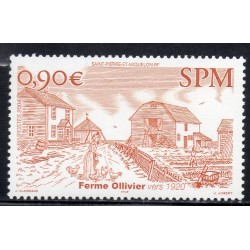 Timbre Saint Pierre et Miquelon 814 La ferme Ollivier neuf ** 2004