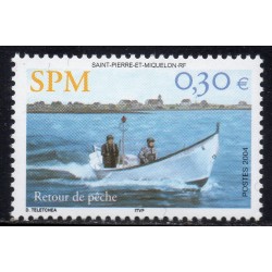 Timbre Saint Pierre et Miquelon 815 Retour de la pêche neuf ** 2004