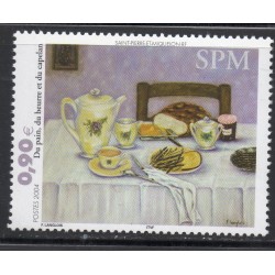 Timbre Saint Pierre et Miquelon 821 Du pain, du beurre et du capelan neuf ** 2004