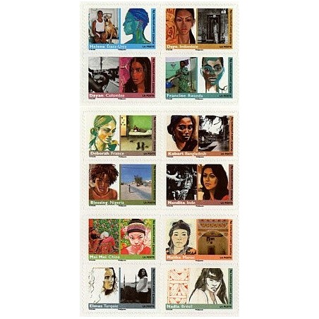 Autoadhésifs Yvert No 274-285 Timbres Femmes du monde