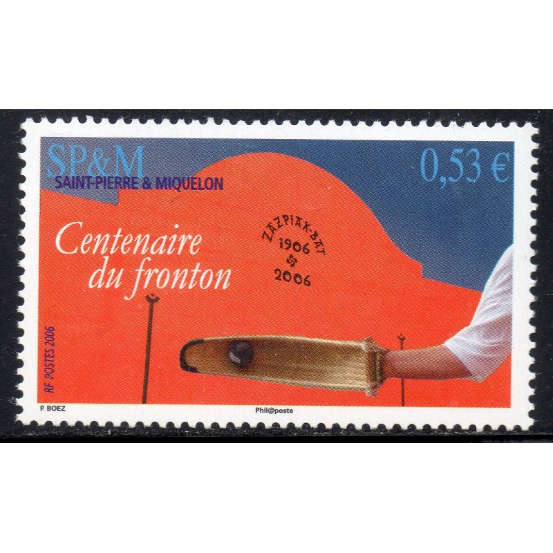 Timbre Saint Pierre et Miquelon 870 Sport Pelote basque  neuf ** 2006