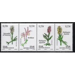 Timbre Saint Pierre et Miquelon 871-874 Flore sauvage Orchidées  neuf ** 2006