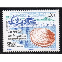 Timbre Saint Pierre et Miquelon 884 Faune Coquillage neuf ** 2007