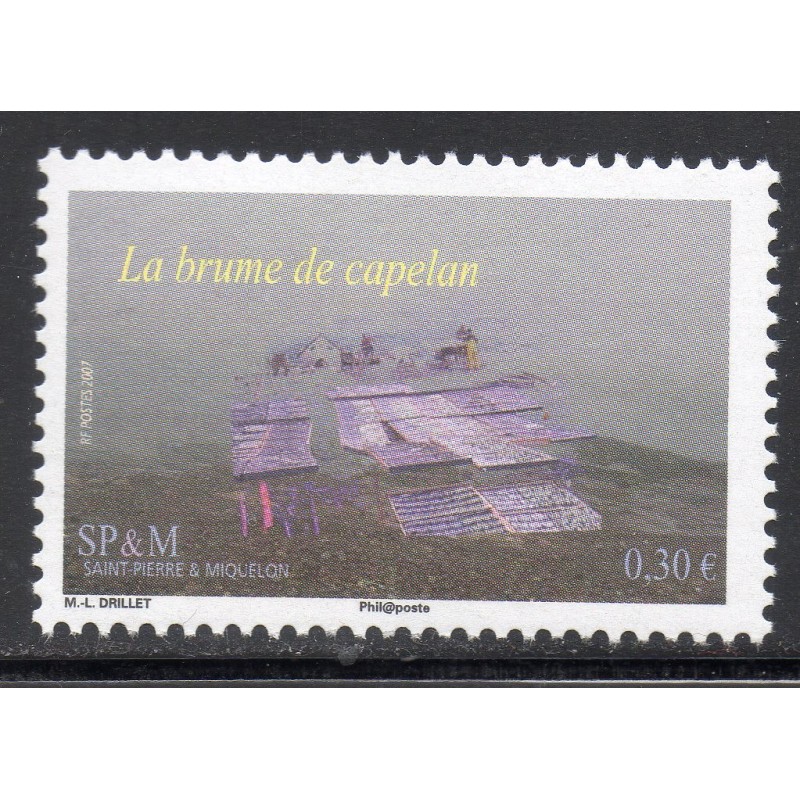 Timbre Saint Pierre et Miquelon 893 La brume de Capelan neuf ** 2007