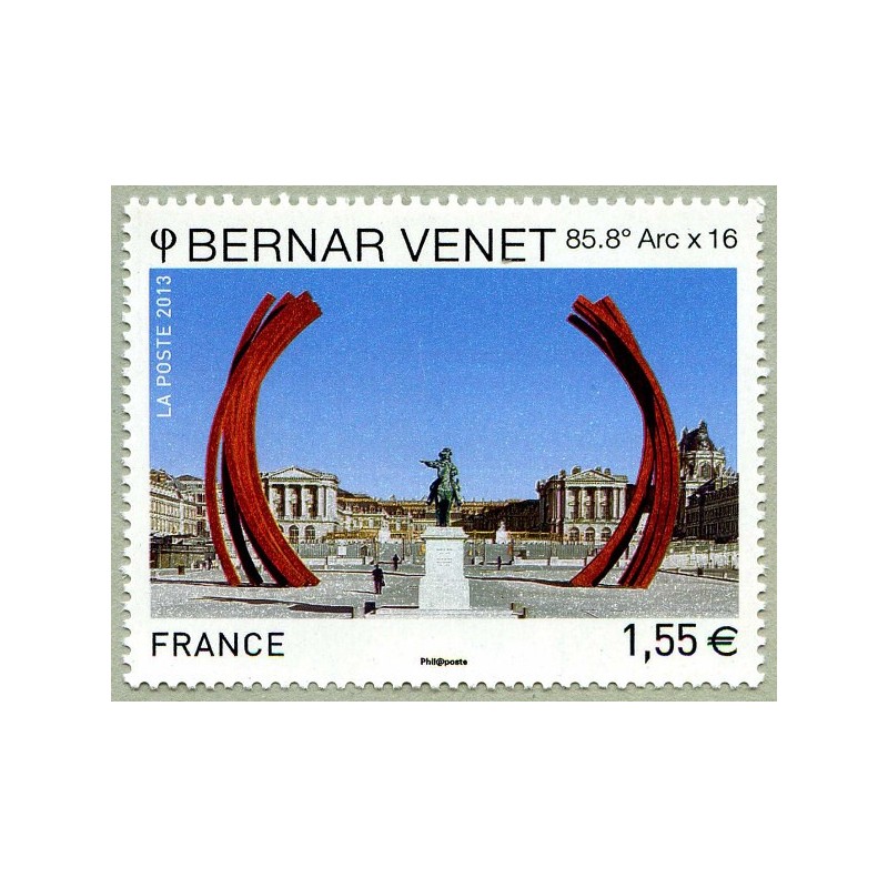 Timbre France Yvert No 4723  Bernar Venet, 85,8° Arc x 16