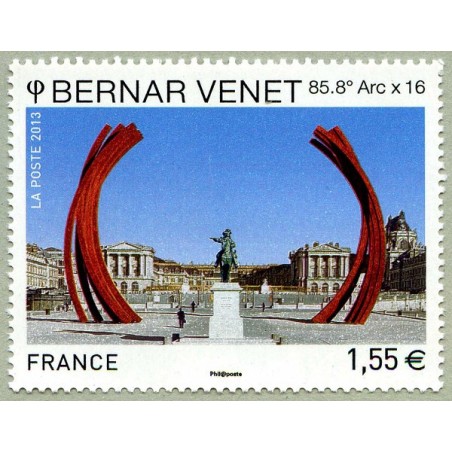 Timbre France Yvert No 4723  Bernar Venet, 85,8° Arc x 16