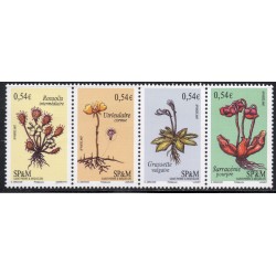 Timbre Saint Pierre et Miquelon 900-903 Plantes vasculaires carnivores neuf ** 2007