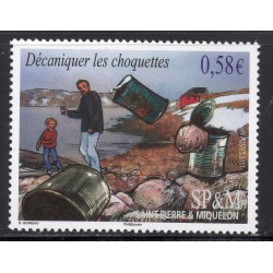Timbre Saint Pierre et Miquelon 1008 Décaniquer les choquettes neuf ** 2011