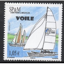 Timbre Saint Pierre et Miquelon 1009 Sport La voile neuf ** 2011