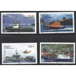 Timbre Saint Pierre et Miquelon 1010-1013 Bateaux d'assistance neuf ** 2011