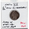 1/20 Ecu au Bandeau 1750 W Lille Louis XV pièce de monnaie royale