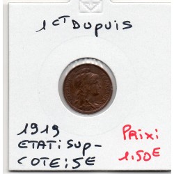 1 centime Dupuis 1919 Sup-, France pièce de monnaie