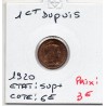 1 centime Dupuis 1920 Sup+, France pièce de monnaie