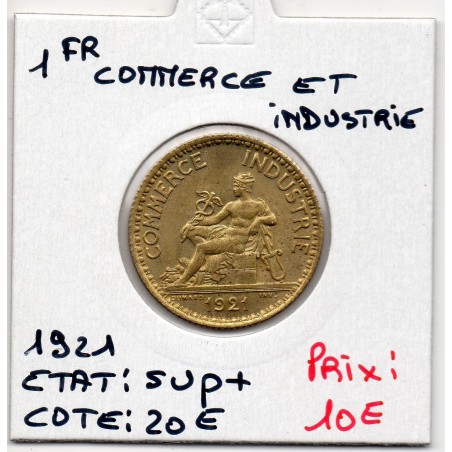 Bon pour 1 franc Commerce Industrie 1921 Sup+, France pièce de monnaie