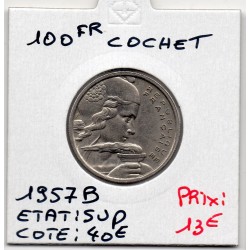 100 francs Cochet 1957 B Sup, France pièce de monnaie